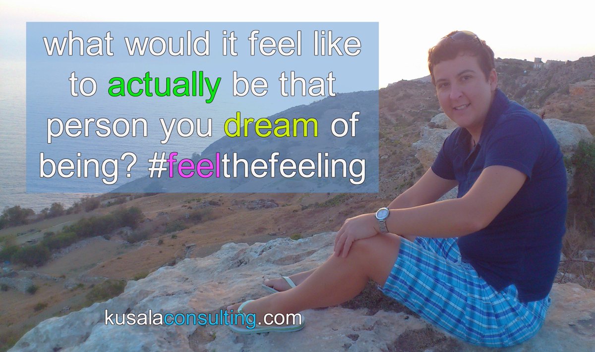 kusalaconsult's tweet photo. What would it actually feel like to BE that person you dream of being? #feelthefeeling #feelthefeelings #mindshift #mindsetfree #createlife https://t.co/1b4F9LLfMy