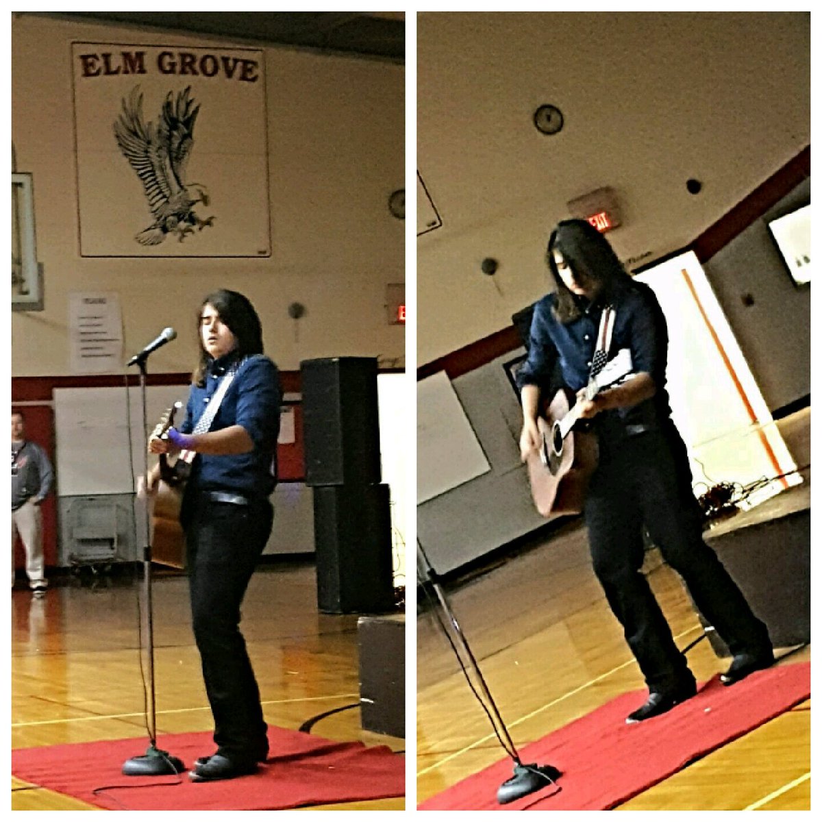 ClaytonMann99's tweet photo. Thanks Elm Grove for an awesome day! Your school was amazing to me and @TheRoyolTour Stand strong and stop bullying. #ROYOL 👑🎸🎤🎶 @sbctb https://t.co/k4uUycN3wb