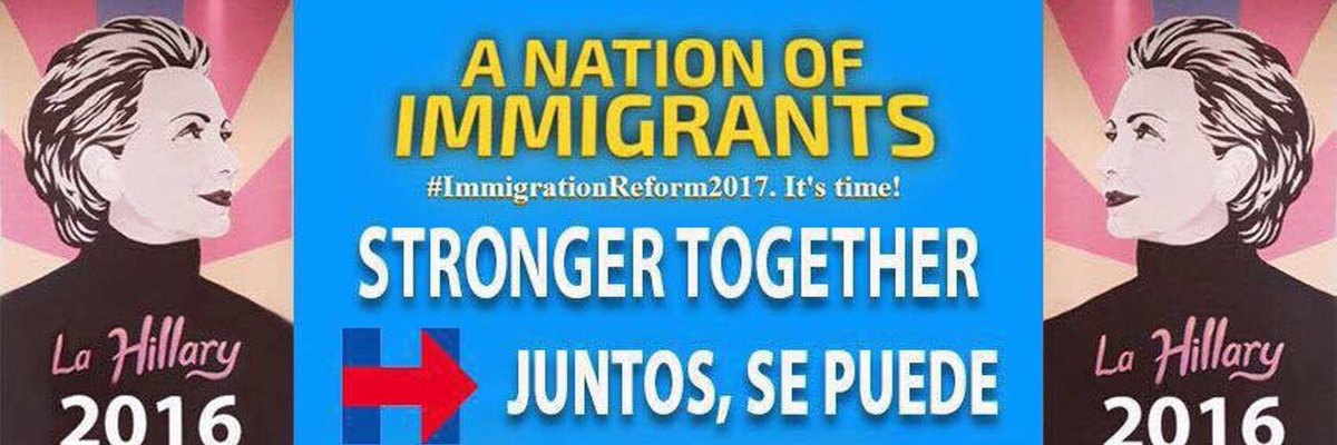 ImmigrantNacion's tweet photo. #AINF
As a #NationOfImmigrants, we R #StrongerTogether. #Immigrants if you are #AmericanCitizens #Vote #JuntosPodemos
#Hillary2016 #CIR @HFA https://t.co/M5PppGQZEF