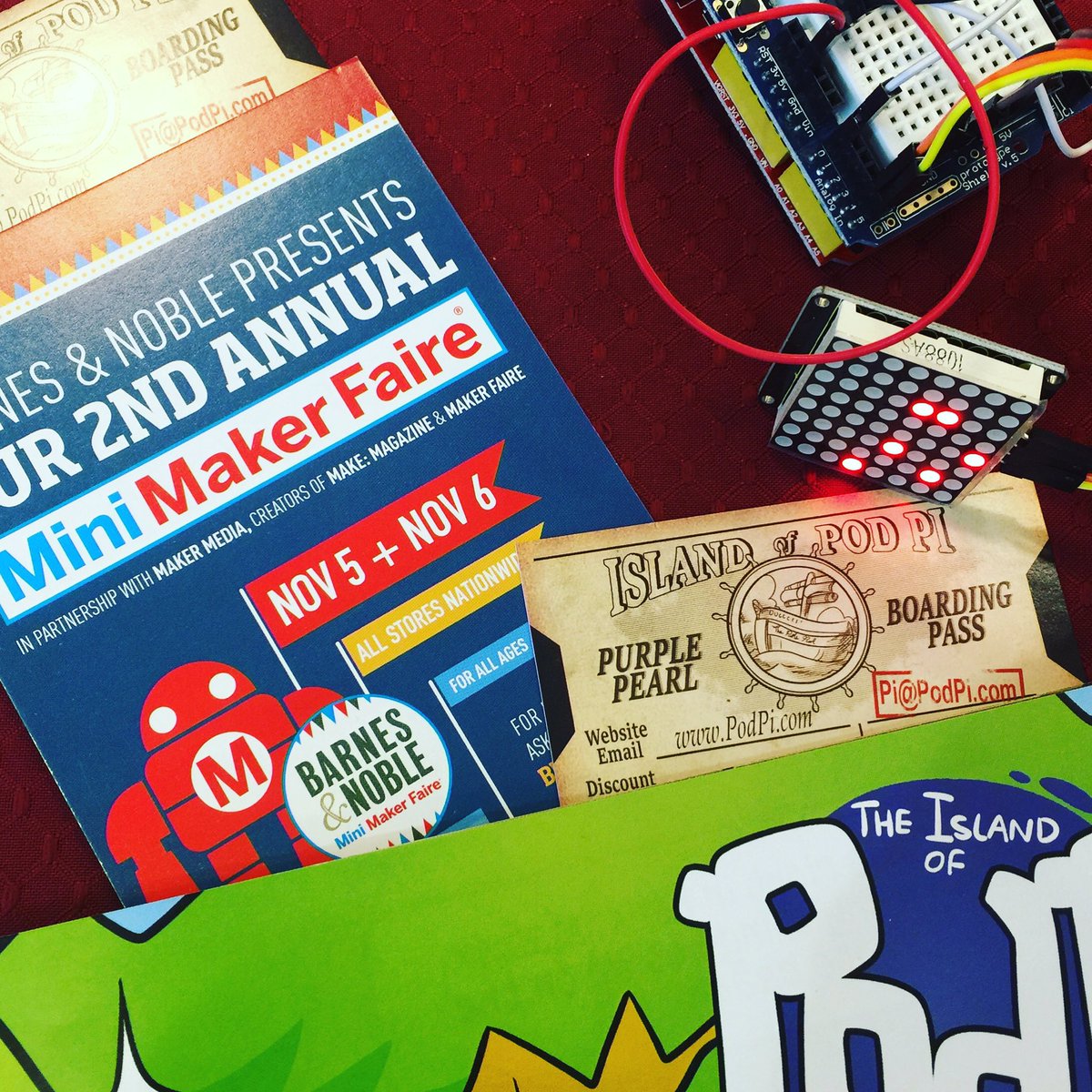 Pod_Pi's tweet photo. .@BNRoseville Thank you for having us this weekend at your #BNMaker2016. Fun! https://t.co/WoV10yPjMI