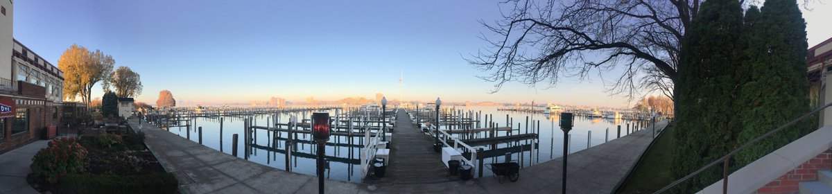 Detroit_Tours's tweet photo. A night of adventures followed by a crisp and beautiful morning on the Detroit river. https://t.co/Px7D2NE66j