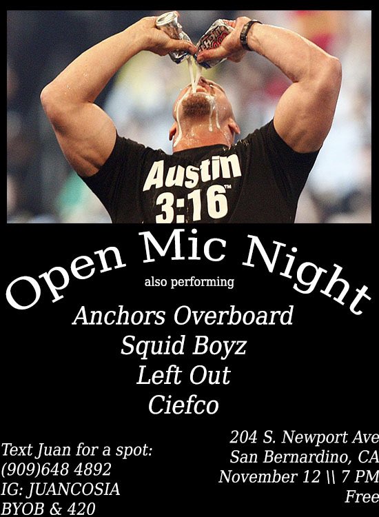 Shout out I.E. 
11/12