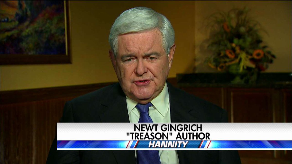 FoxNews's tweet photo. .@newtgingrich: "Nobody believes that the federal government is capable of taking 650,000 emails and reviewing them in eight days." #Hannity https://t.co/X9SD6eNC49