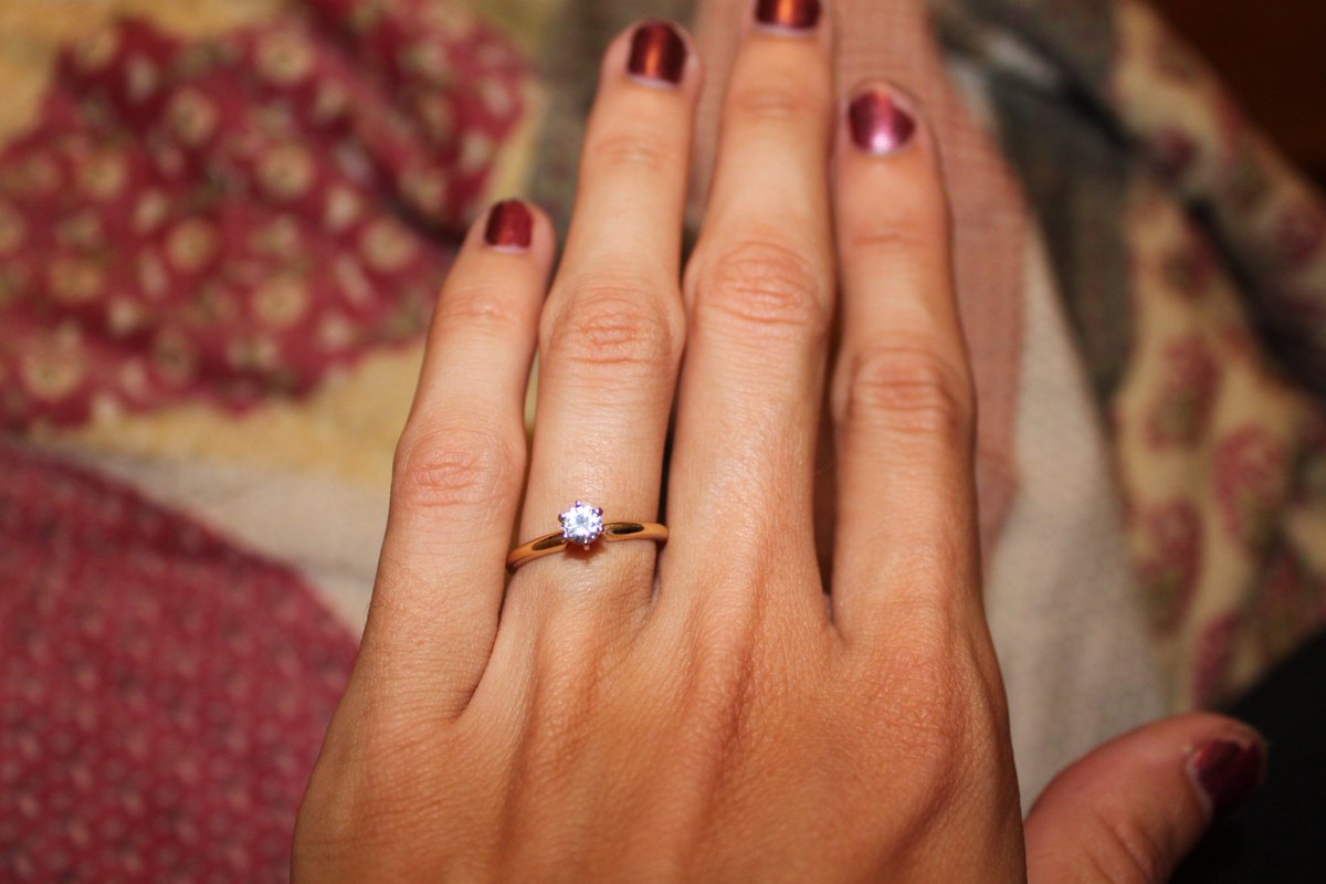 abrooke31610's tweet photo. I never would of thought this would actually happen to me. To get engaged! I couldn't be more happier! I love you @Banjo_Moore43! https://t.co/Nh37EmzuD5