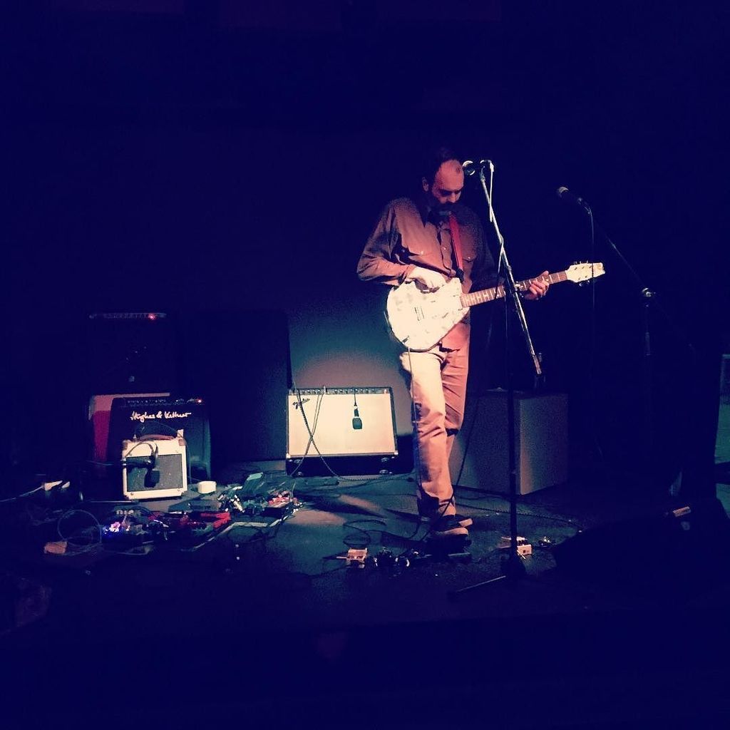 SimonRalphGoff's tweet photo. Mr Moya performing as #HRSTA at @acudmachtneu #beautiful stuff. #postrock #constellation #… https://t.co/aUiCmklvPG https://t.co/t3euqR0GPX