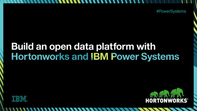 JimPGlover's tweet photo. Announced at #IBMEdge! @hortonworks partners with #PowerSystems https://t.co/lwIMz71ruG https://t.co/vHR48SIxJz