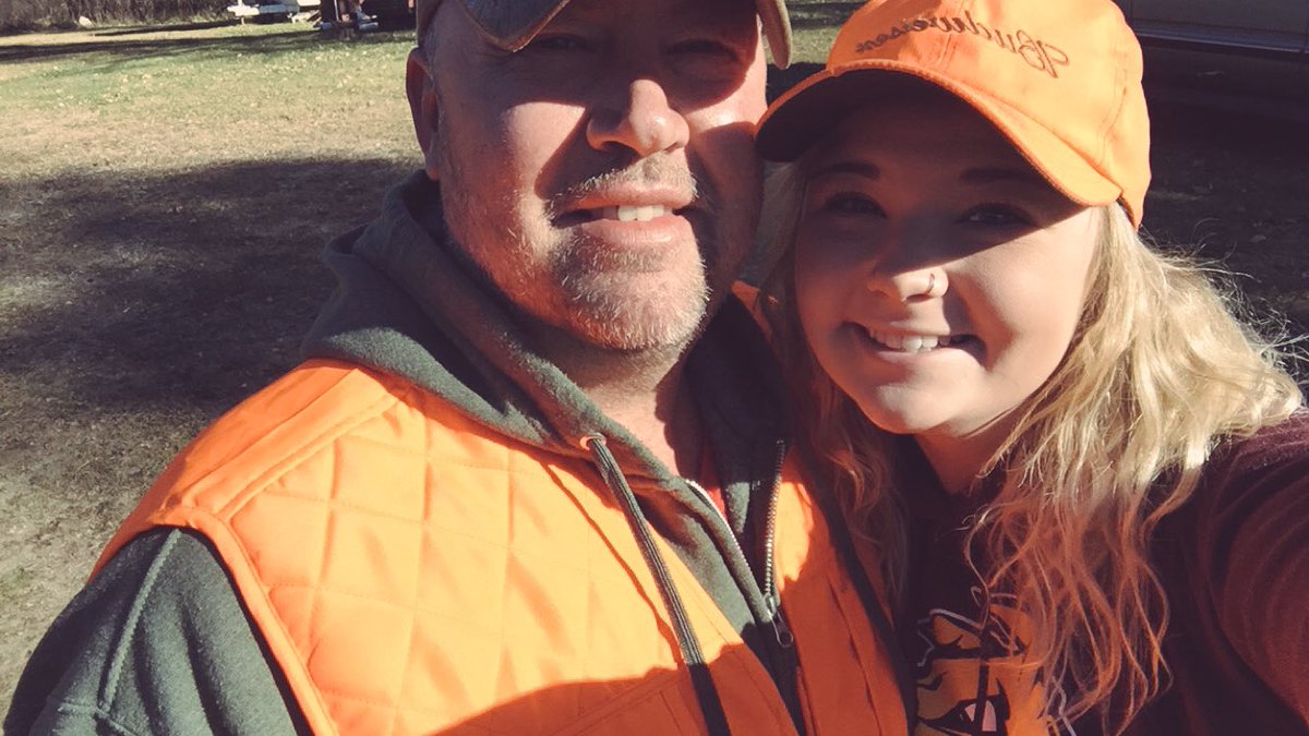 morgan_courneya's tweet photo. I surprised my dad deer opener because he thought I couldn't make it 😊❤️ #9yearsgoingstrong https://t.co/UtFpaKrbAq