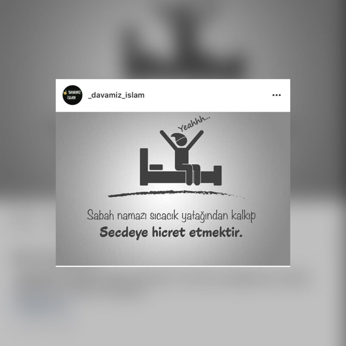 Sabah Namaz'ı sıcacık yatağından kalkıp Secde'ye hicret etmektir.
