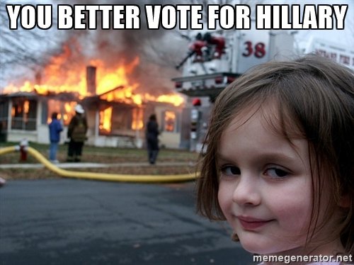 I cannot believe the election is this Tuesday. Either way, history will be made! Is it weird that I feel scared? #imwithher