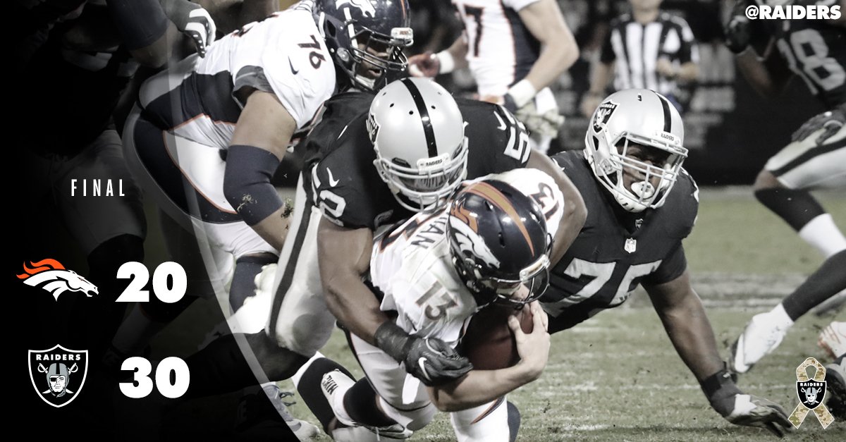 Raiders's tweet photo. Final. #RaiderNation https://t.co/QcN6s4jMlT