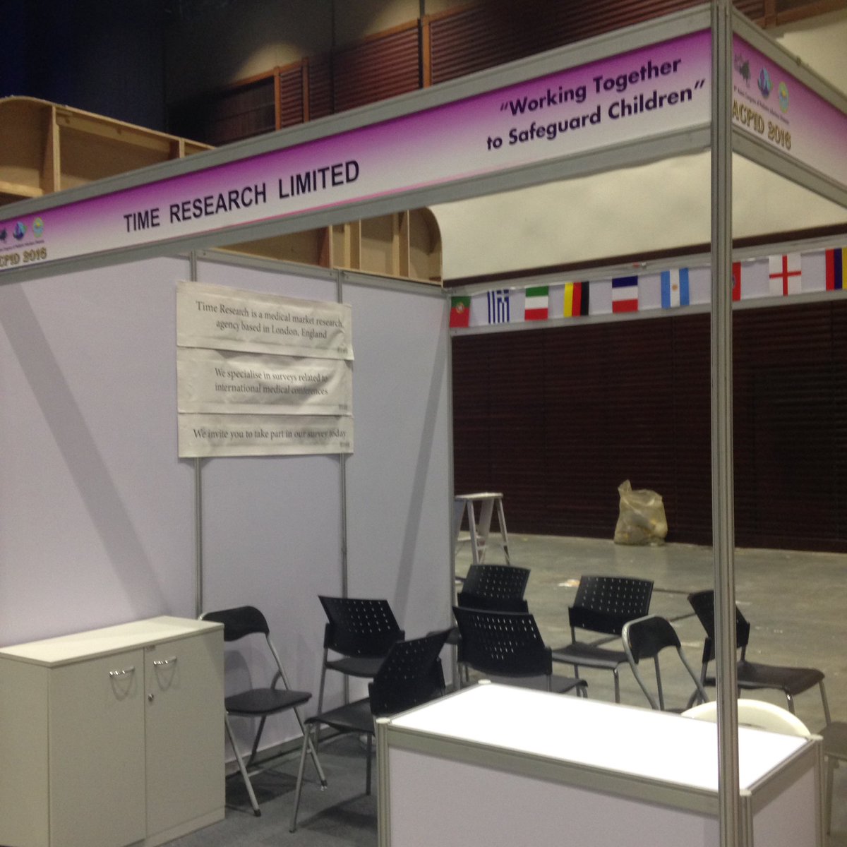 TimeResearch's tweet photo. Booth set up at #acpid2016. Looking forward the exhibition opening tomorrow. https://t.co/TUY2e5kuwo