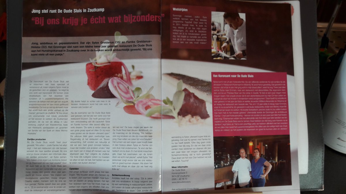 restdeoudesluis's tweet photo. Mooi stuk @horecanoord! #trots #touché  #endoor https://t.co/veS5hMIenm