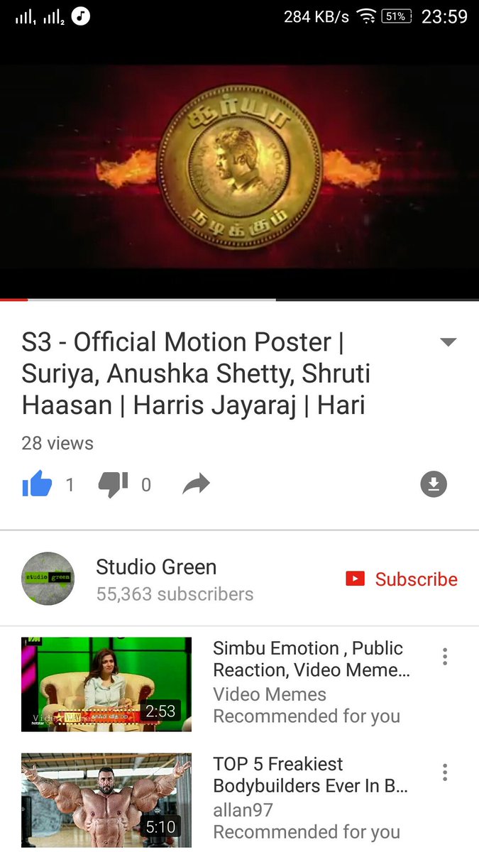 mj__kishore's tweet photo. #S3teaser being first to like #S3MotionPoster @YouTube . And also waiting to like teaser first in the world https://t.co/XnH5Rz1t20