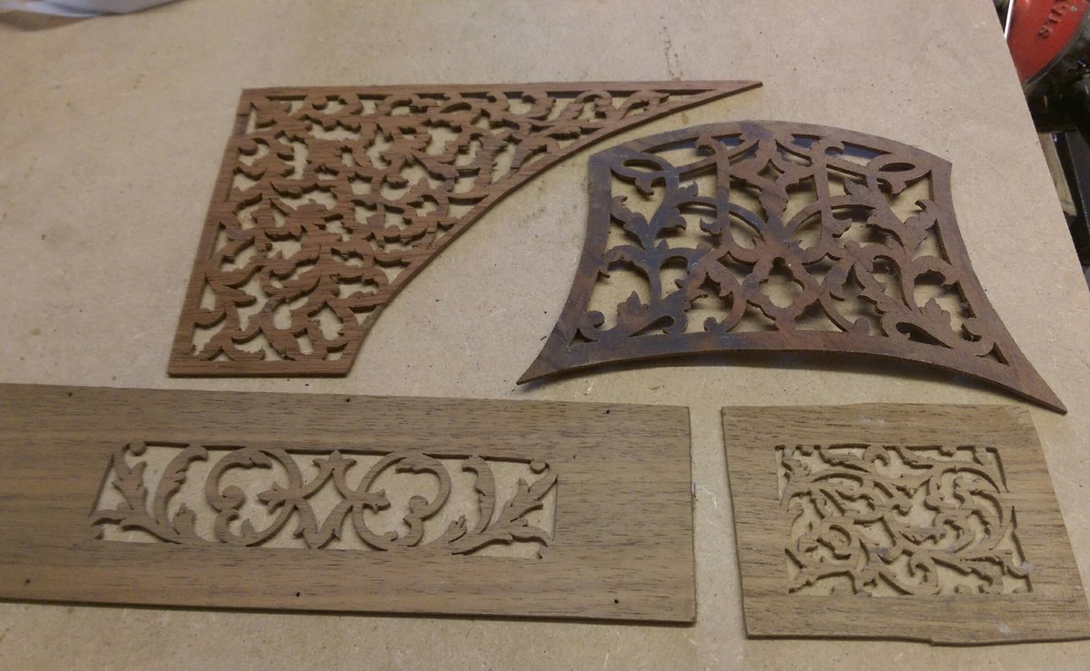 ADunnandSon's tweet photo. Can't beat a bit of fretwork! Very therapeutic cutting these out. https://t.co/5zf3hekirw