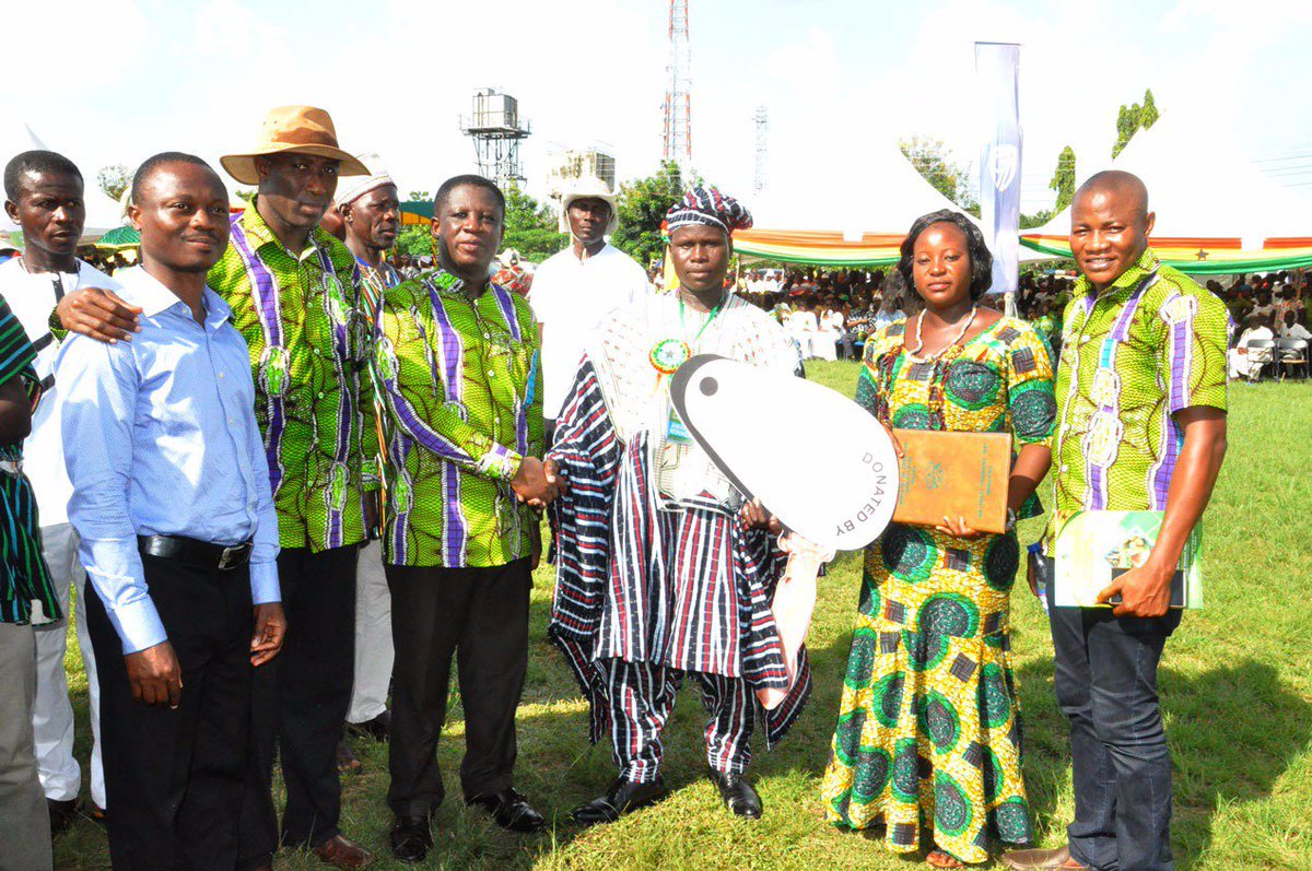 EXIM BANK DONATES TWO TRACTORS ON THE 32ND FARMERS DAY CELEBRATION.