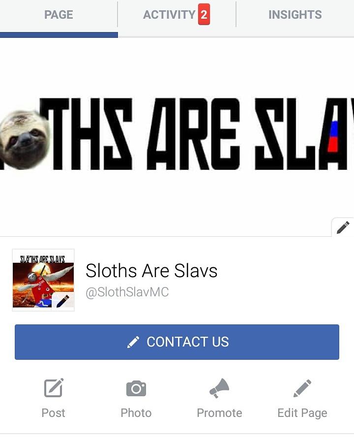 SlothSlavMC's tweet photo. FOLLOW OUR INSTAGRAM AND FACEBOOK SLOTHS AND SLOTHETTES https://t.co/LAqh3Ec6Qs