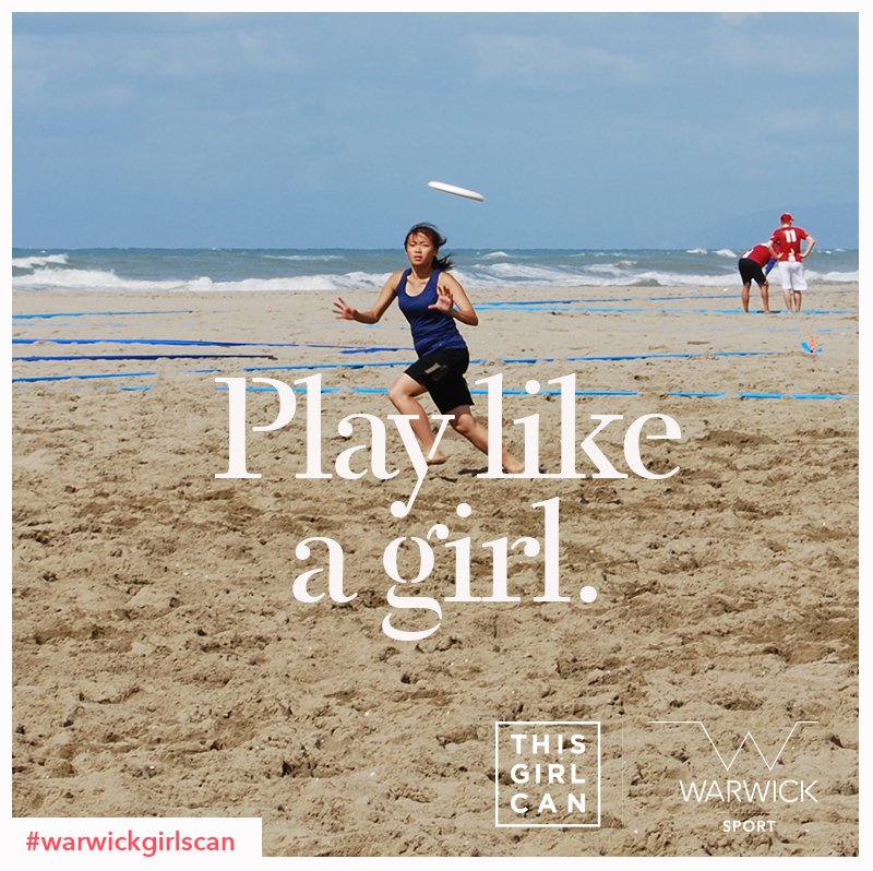 WarwickUltimate's tweet photo. Looking for a friendly, welcoming club at @warwickuni? Come try Ultimate Frisbee! Our women's #thisgirlcan taster is on Tues 3pm (Main Hall) https://t.co/jmkr8FkqTO