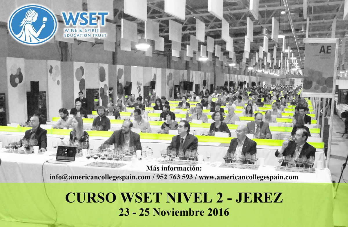 SpainWines's tweet photo. ¡Curso #WSET nivel 2 en #Jerez del 23 al 25 de Noviembre d la mano d @PanchoCampoC Últimas plazas disponibles! @VinosJerez @JerezXrsSherry https://t.co/dT8nb0x0PL