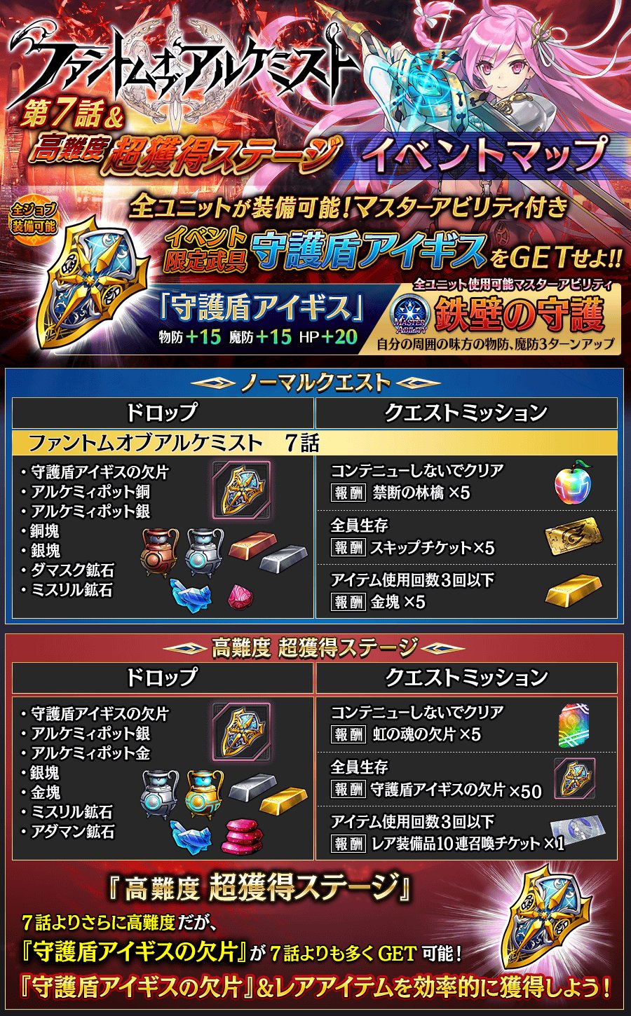公式 誰ガ為のアルケミスト タガタメ Tips 現在開催中の ファントム オブ キル の報酬をまとめた イベントマップ 公開 限定ユニット ティルフィング や マサムネ をget さらにイベント限定武具や レーヴァテイン のクラスチェンジの証も