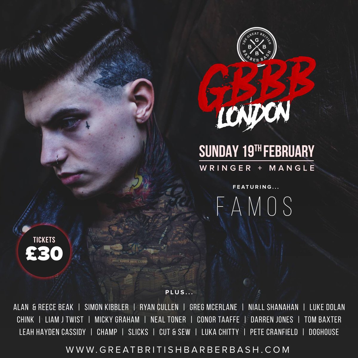 Make sure you buy your tickets early guys as this one will be a sellout ✂️💈👌🏼