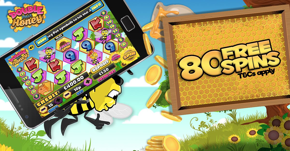 LIMITED TIME OFFER: Grab a HUGE 80 free spins! Double your Honey Slots: bit.ly/2fnSQSr