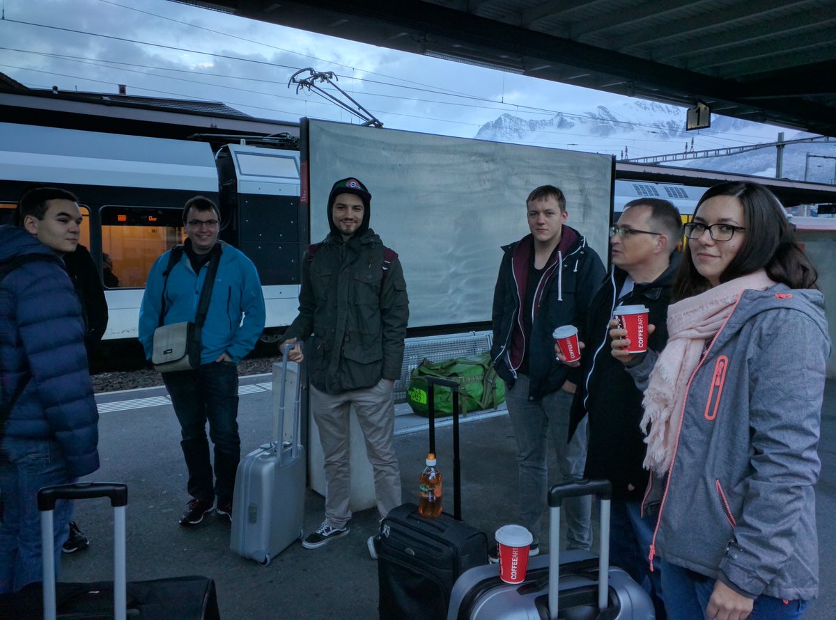 CyberSecurityLI's tweet photo. First challenge solved, we are all on the train to the airport for #ESCS2016 https://t.co/OOsVL6AoYq
