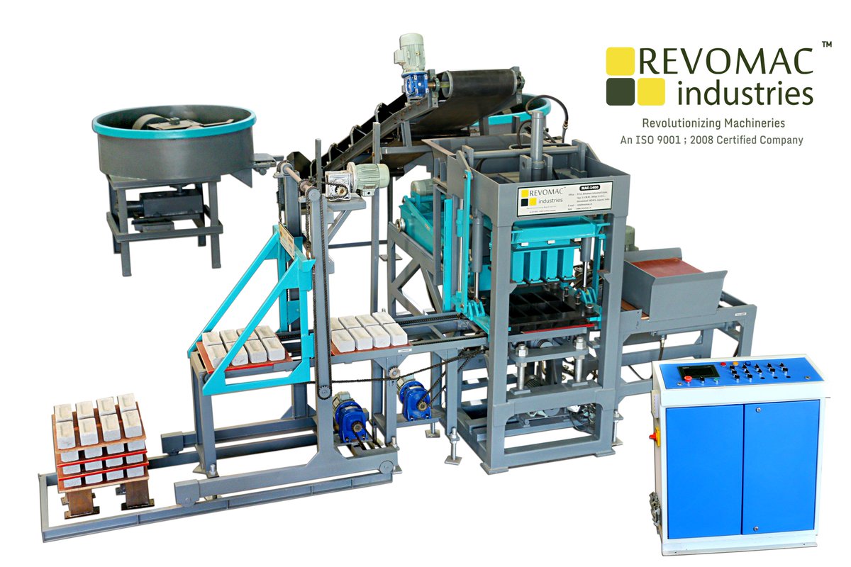 Revomacindia's tweet image. #bricks capacity 10,000 to 1,20,000 PCs/Day The #bricksmakingmachine produce bricks of any shape and size goo.gl/0fgmki