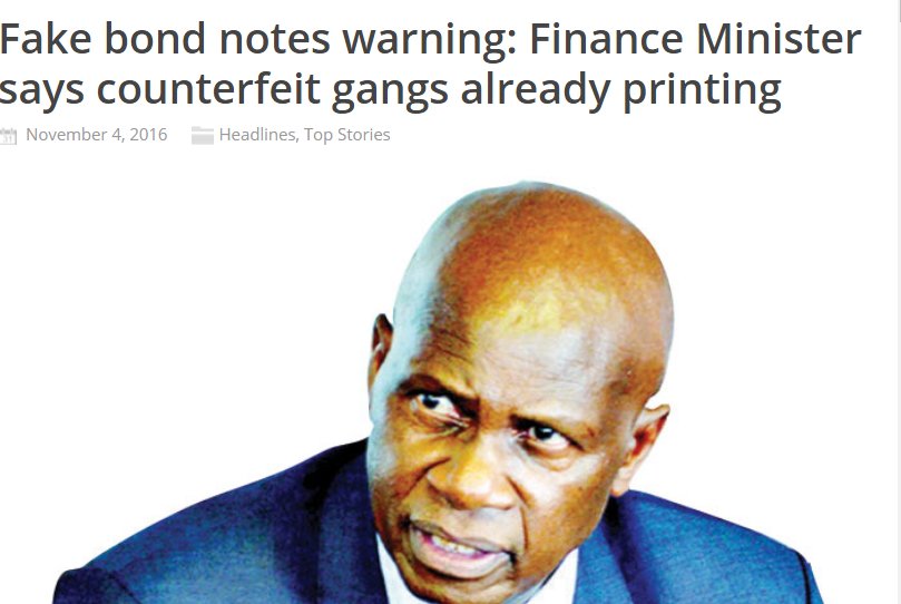 maDube_'s tweet image. Gangs are counterfeiting #Bondnotes ~ Chinamasa
No counterfeit #BondNotes in Zimbabwe ~ Magudya

#NoToBondNotes, don't trust government.