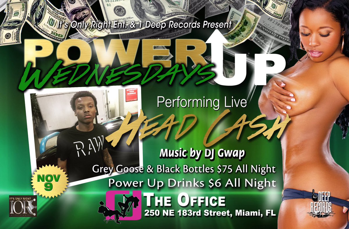joegunner305's tweet photo. Da lil homie @Head_Cash sliding Wednesday at da Office #powerupwednesday https://t.co/4p3nTeNdw1