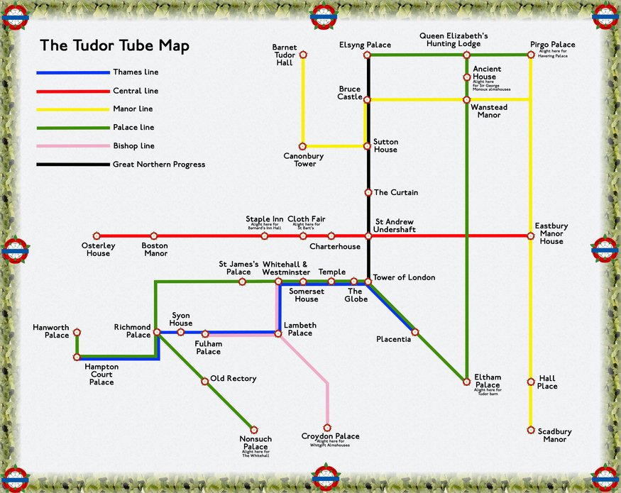 The Tudor London tube map londonist.com/2016/08/the-tu…