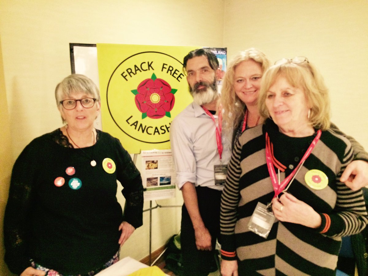 julie4north's tweet photo. Great to meet the brill @frackfreelancs campaigners #NWLab16 this w'end. Keep up the good work - #fracking is not the future https://t.co/anQGjtbMq0