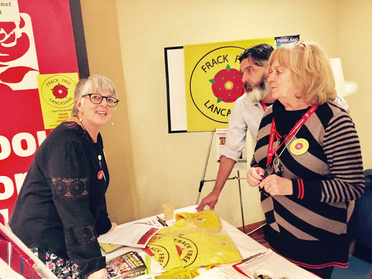 julie4north's tweet photo. Great to meet the brill @frackfreelancs campaigners #NWLab16 this w'end. Keep up the good work - #fracking is not the future https://t.co/anQGjtbMq0