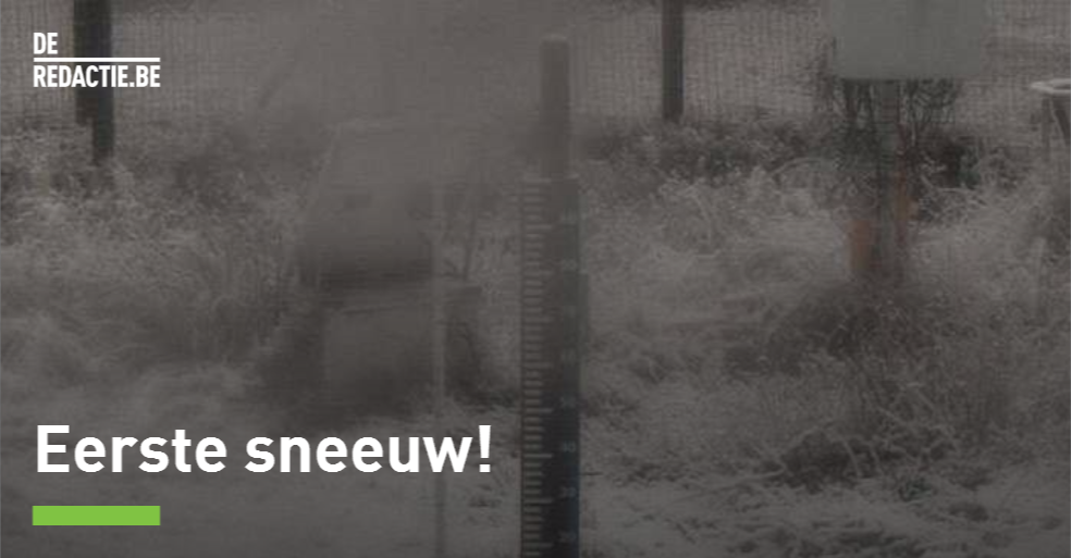 Winter is coming! Op de Hoge Venen is de eerste sneeuw gevallen. #vrtnieuws