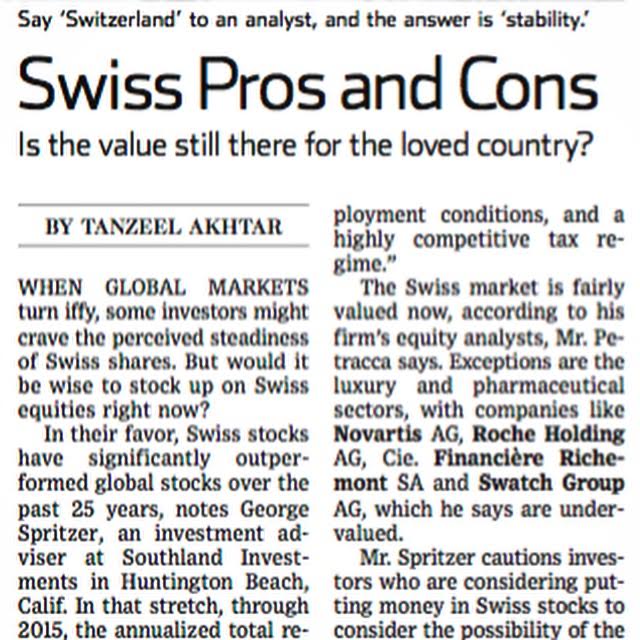 Tanzeel_Akhtar's tweet image. The shares of #Swiss companies have outperformed global stocks over many years 🇨🇭 Are Swiss stocks the answer? wsj.com/articles/pros-… @WSJ