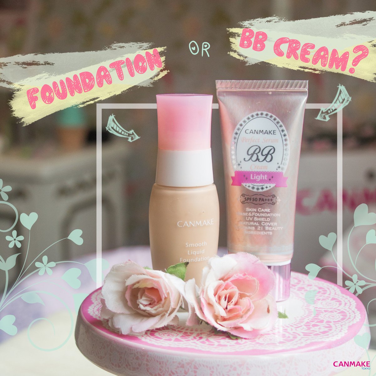 canmakeph's tweet photo. Hey everyone! We'd like to hear from you! Do you like fullness of a foundation, or the lightness of a BB Cream? :) #CanmakePH #ICanmakeIt https://t.co/YQggghQE72