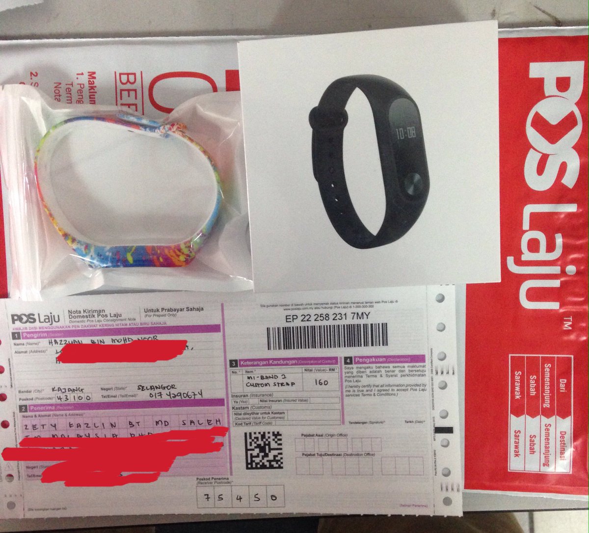 Techy_Tracker's tweet image. POS LAJU tracking no untuk rujukan customer.Terima Kasih membeli Mi-Band 2 di TechyTracker ✌🏻️Hubungi sekarang: 
Whatsapp | Call: 0174290674