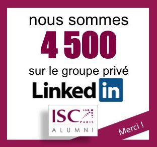 ISC_Alumni's tweet photo. Plus de 4500 membres ! 💪💪Vous aussi, connectez-vous à la force du réseau et rejoignez le groupe LinkedIn 👉 https://t.co/KmdHOo0lbd https://t.co/MsFF5sXFvN