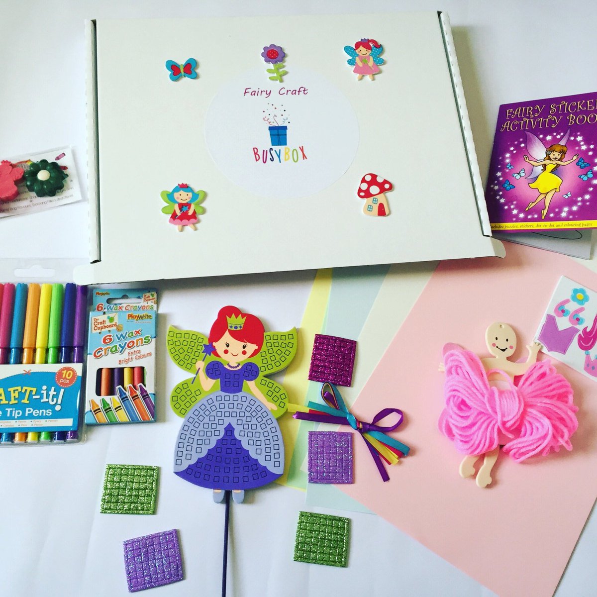 BusyBox15's tweet photo. Fairy gifts, craft kit for kids, including paper, fairy wand k… https://t.co/E30tBYoSti #BusyBoxUk #GiftsForChildren https://t.co/JY7Rpen6eq