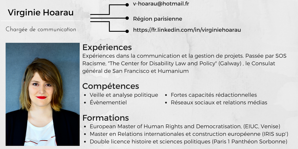 Virginiehr's tweet photo. Hey Twitter! Je cherche un job de chargée de #com dans l'#ESS #pleaseRT #Paris #i4EmploiR > https://t.co/ZUISf8SteT https://t.co/J8tp31jPk8