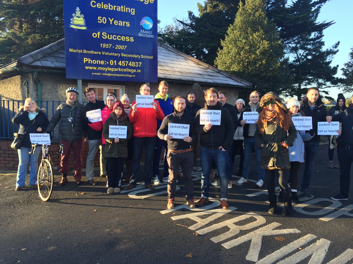 <a href="/astiunion/">ASTI</a> teachers of Moyle Park College unable to teach today #ASTI #Teachers #LetUsTeach