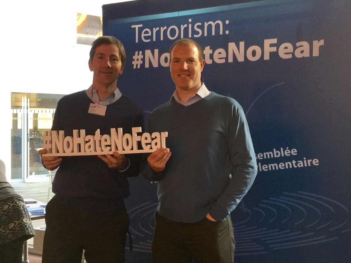 NIFoundation's tweet photo. @MrUlster @Paul_BCT #NoHateNoFear @WFDemocracy #CoE_WFD #WFD16 https://t.co/eIvfzxaNiL