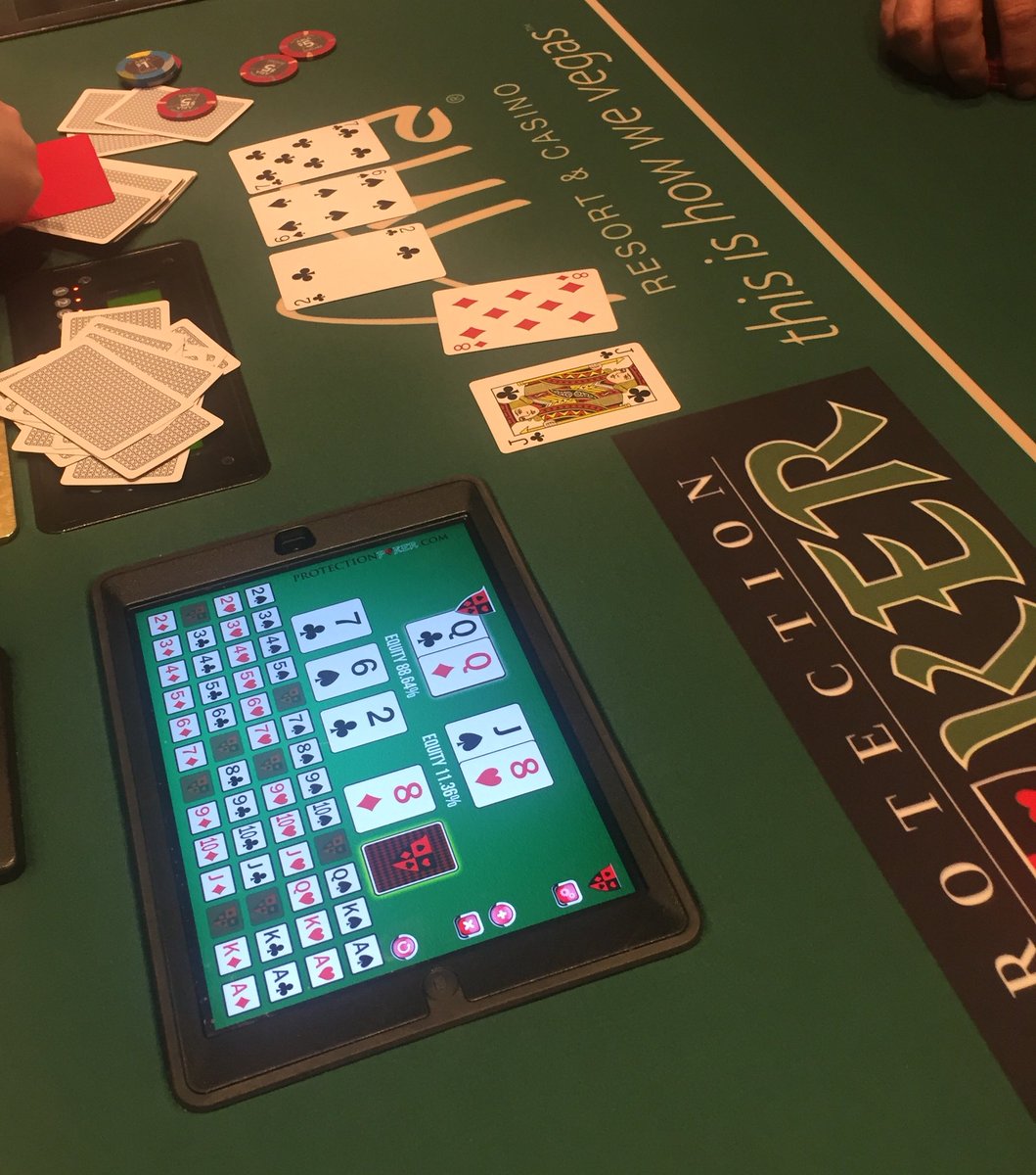 ProtectionPoker's tweet photo. Late night suck out @ARIAPoker No problem the QQ's were protected &amp; the player is still in the game #ProtectionPoker https://t.co/Jgaw6g7ATV
