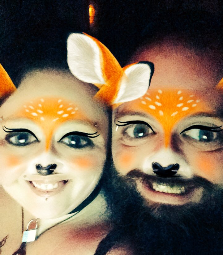 We make cute deer!💚<a href="/Hollowsoulz/">S Boyce</a> 
#cute #cutecouple #snapchatfilter #selfies #littlethings #kawaii 💚