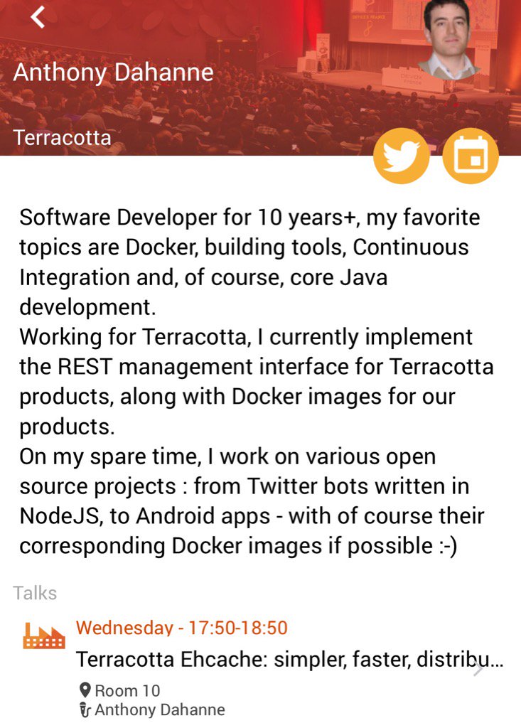 mdevgan's tweet image. .@anthonydahanne from @SoftwareAG speaking at @Devoxx #ehcache #imdg