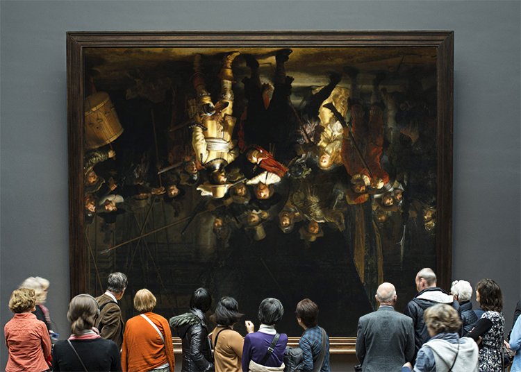 fckunst's tweet photo. Artistieke interventie van Baselitz in Rijksmuseum https://t.co/ktZyLesnIw #Nightwatch #update #VisualThinking #touchofgenius https://t.co/kSYsAe5T3k