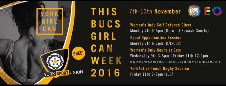 UNOYork's tweet photo. Along with my #NetballNow  (Thurs 4:30-5:30) there are plenty of other female classes for #thisbucsgirlcan @1621_Netball @YorkSportUnion https://t.co/8veNtHYJzz