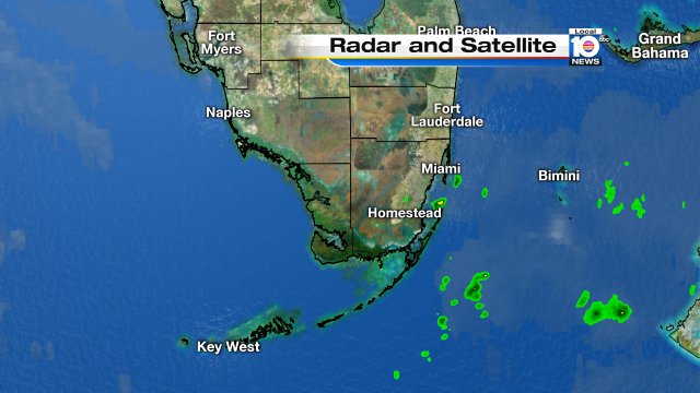Some showers on the radar will move into parts of Miami. What does this mean for your forecast? Watch Local10. https://t.co/eFQfk6SzGq