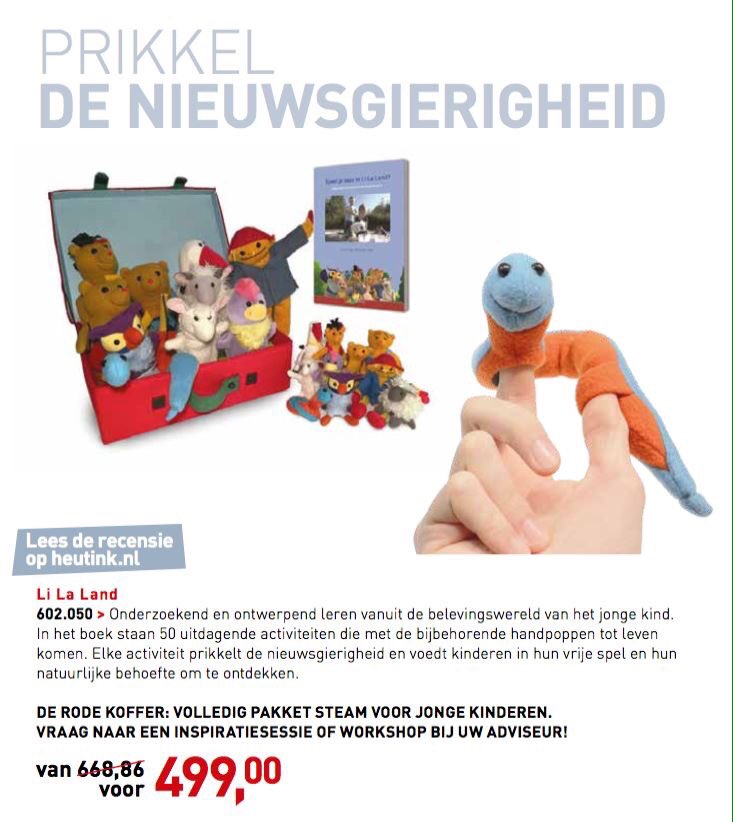 Nu bijna €170,- korting op het hele Speel je mee in Li La Land pakket bij Heutink! Direct aan de slag met #OOL en #STEAM met jonge kinderen!