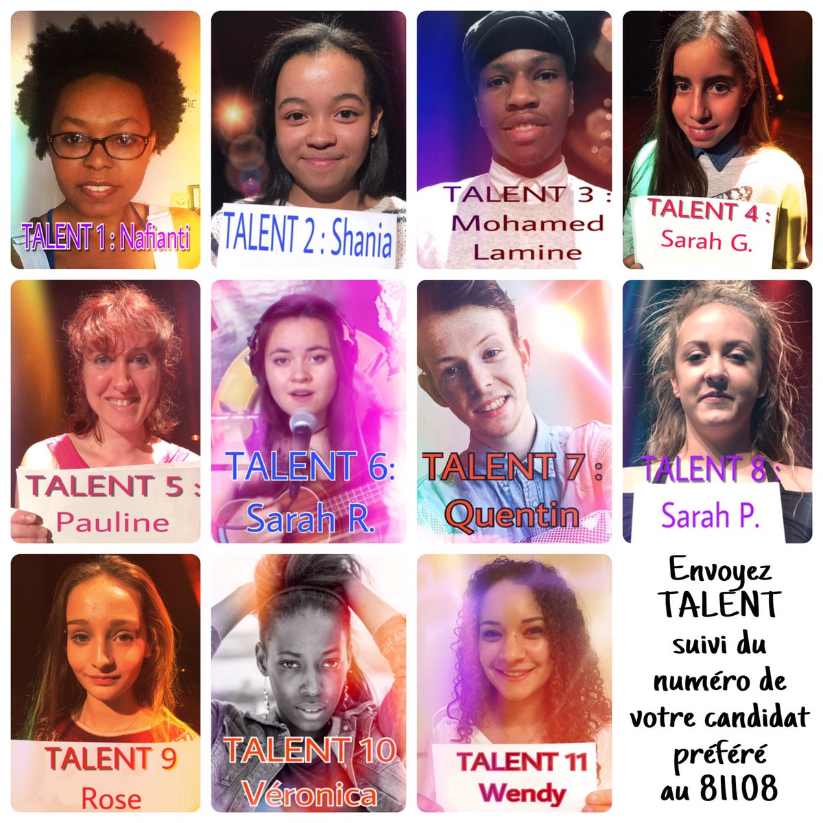 Votez par sms pour votre Artiste préféré en envoyant TALENT suivi de son Numéro au 81108.Qui va remporter le Prix Gifi à #Villierssmarne ?