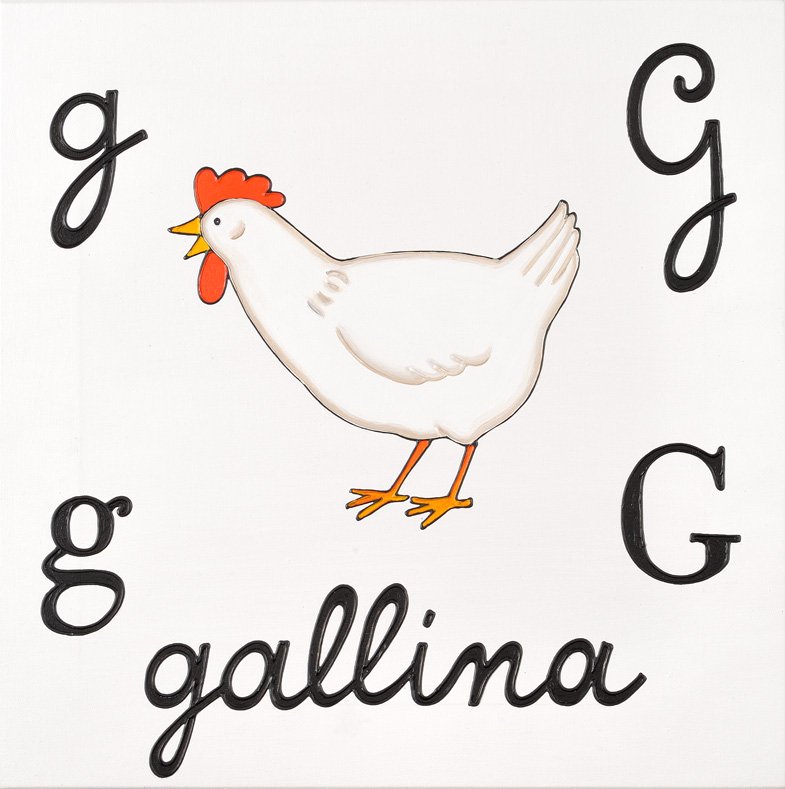 Antonia Ciampi, Alfabeto del cibo, 2014

#ABC #G #gallina #hen #AntoniaCiampi  #contemporaryart